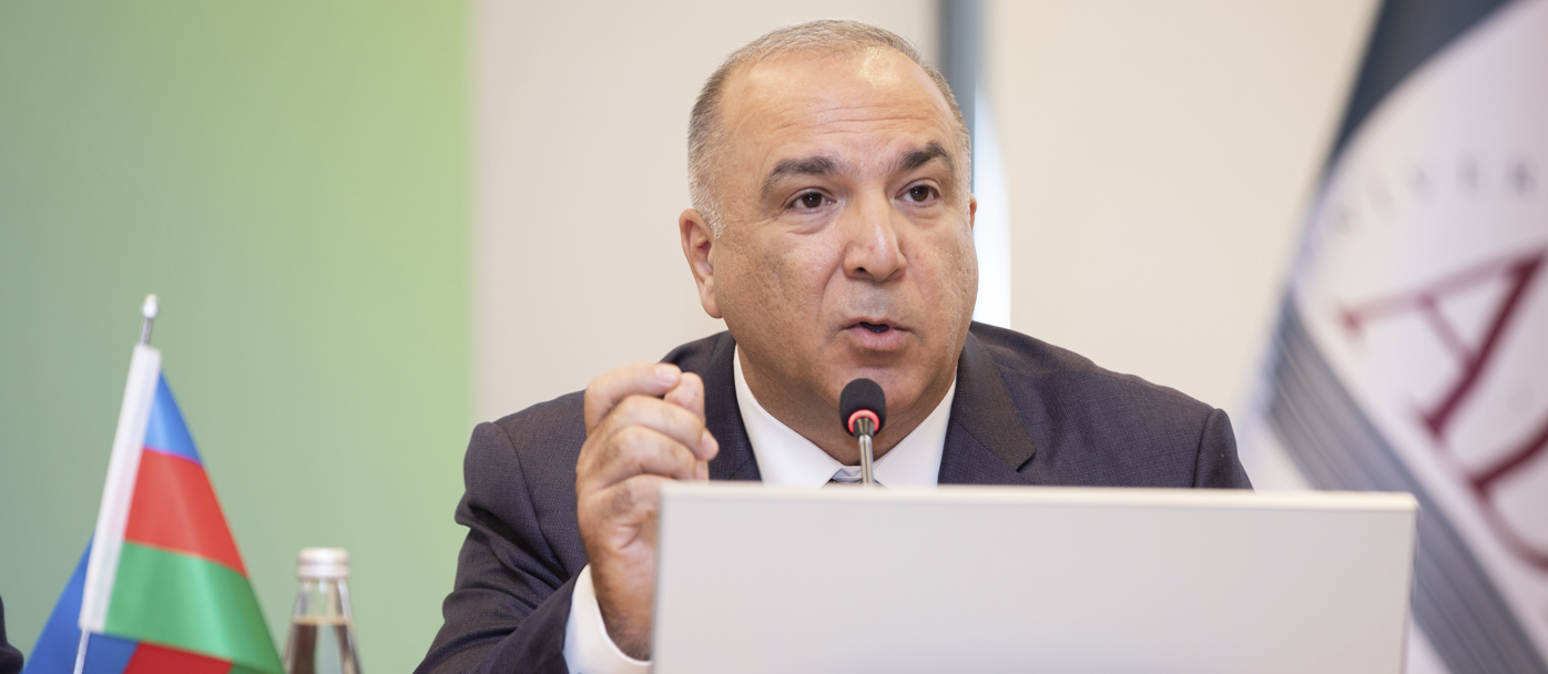 Asif Zeynalov delivers opening remarks at the 18th Baku Summer Energy School